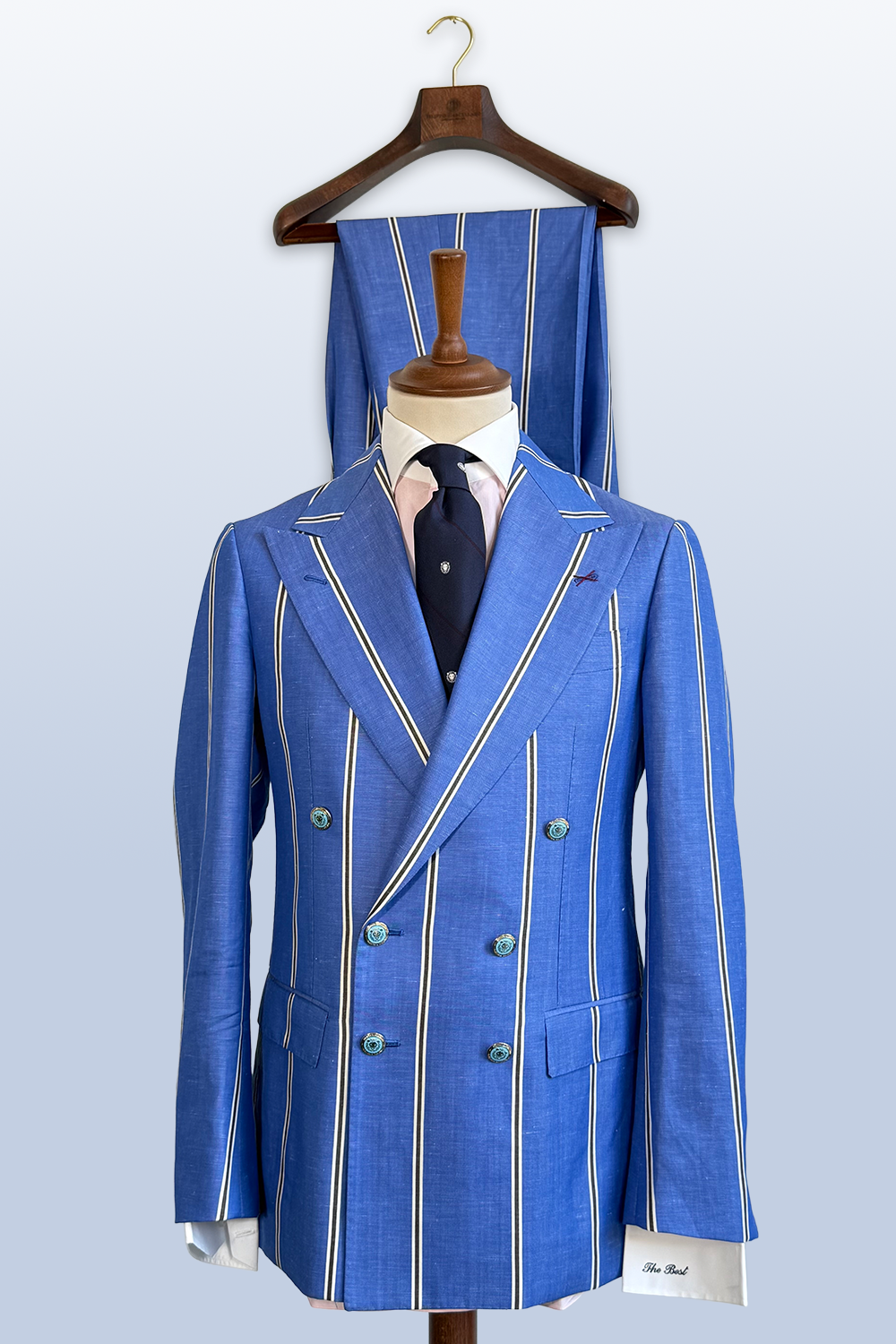 ABITO DOPPIOPETTO IN LINO E SETA