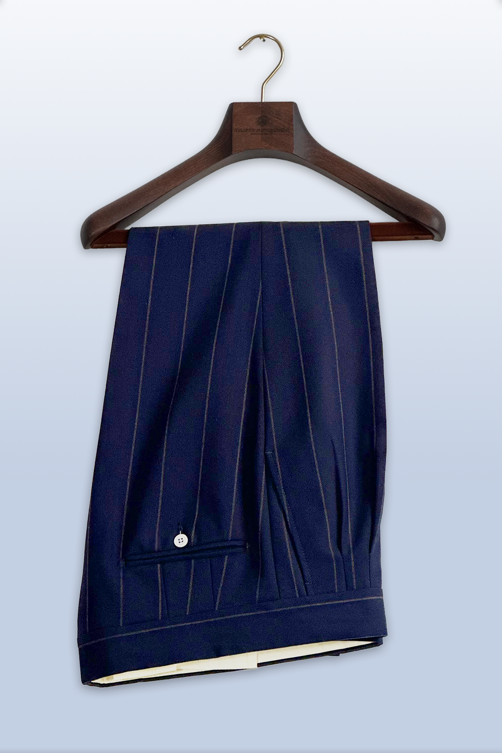 ABITO DOPPIOPETTO BLU GESSATO