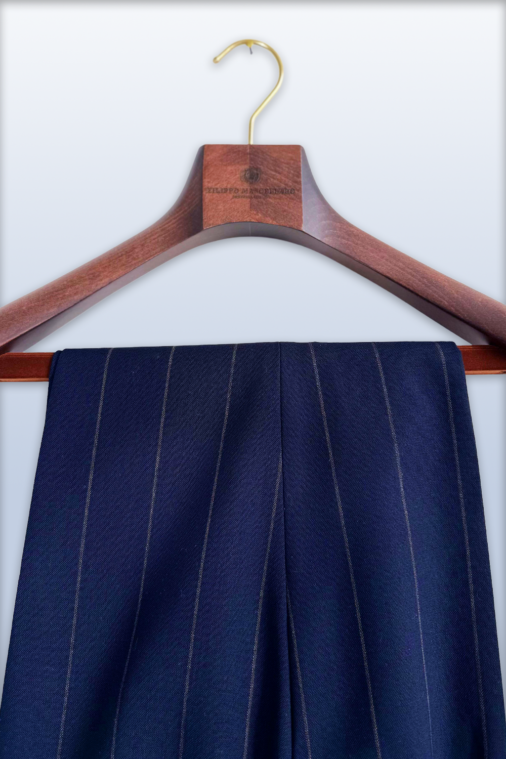 ABITO DOPPIOPETTO BLU GESSATO