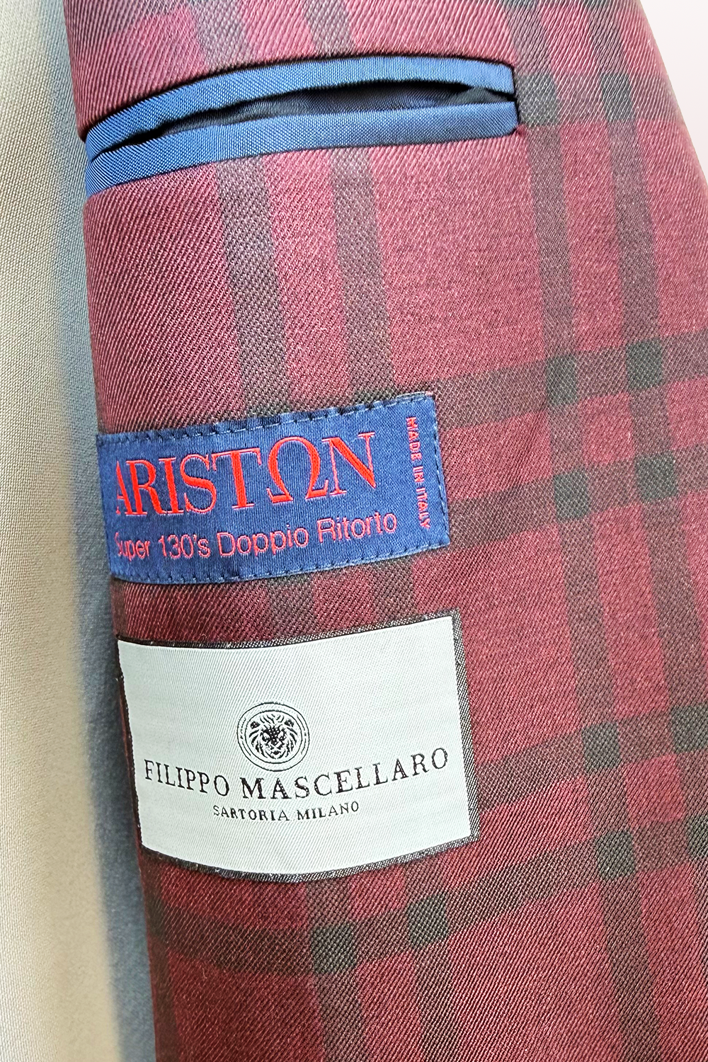 ABITO MONOPETTO IN COTONE E LANA FREDDA