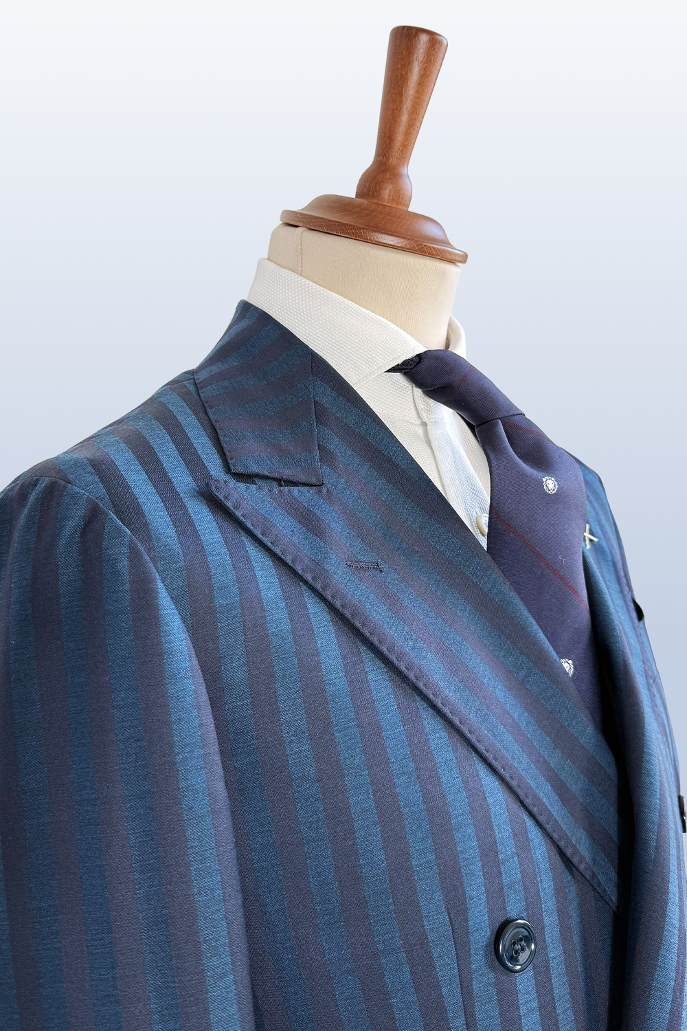 ABITO DOPPIOPETTO IN SETA, LANA E COTONE EGIZIANO