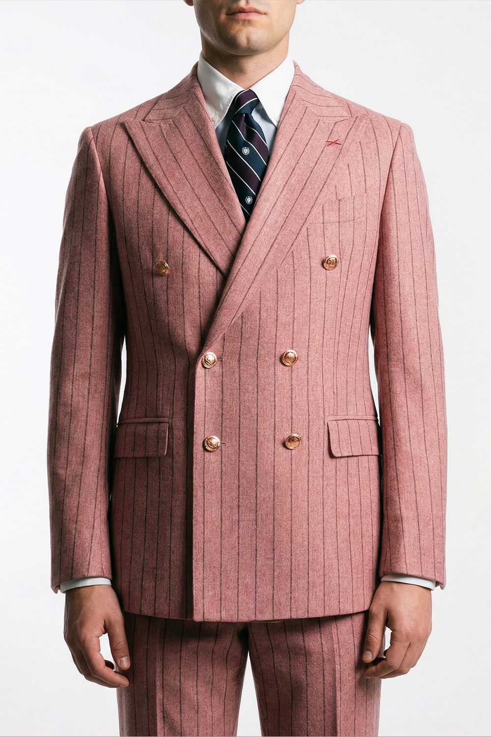 ABITO DOPPIOPETTO IN LANA VITALE BARBERIS E COTONE EGIZIANO