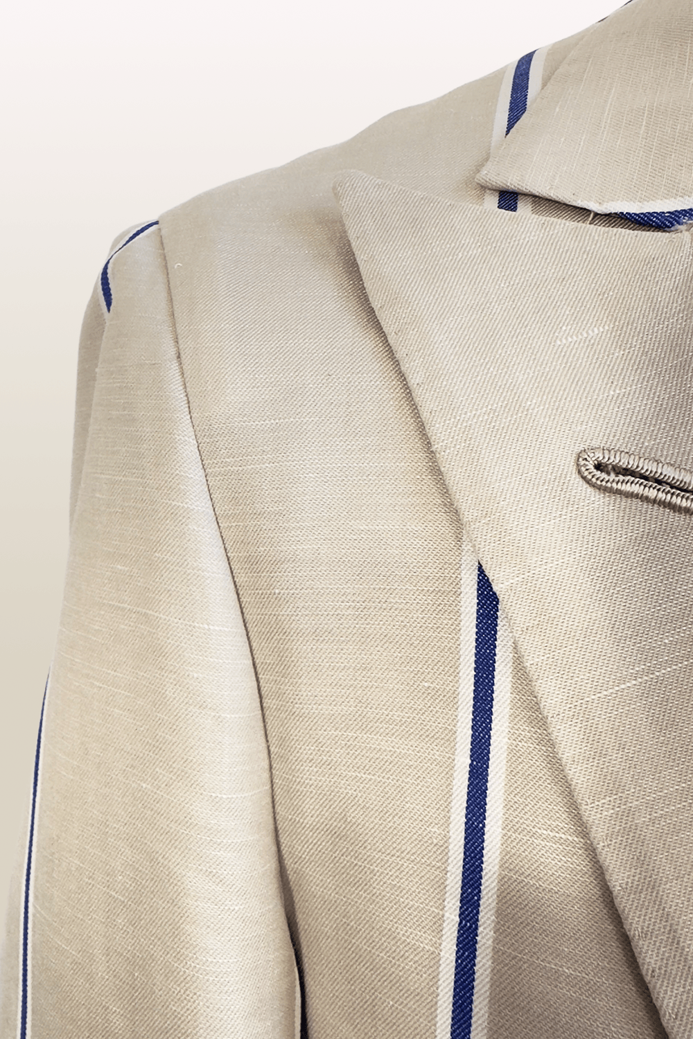 ABITO DOPPIOPETTO SETA E LINO CON BOTTONI ESCLUSIVI