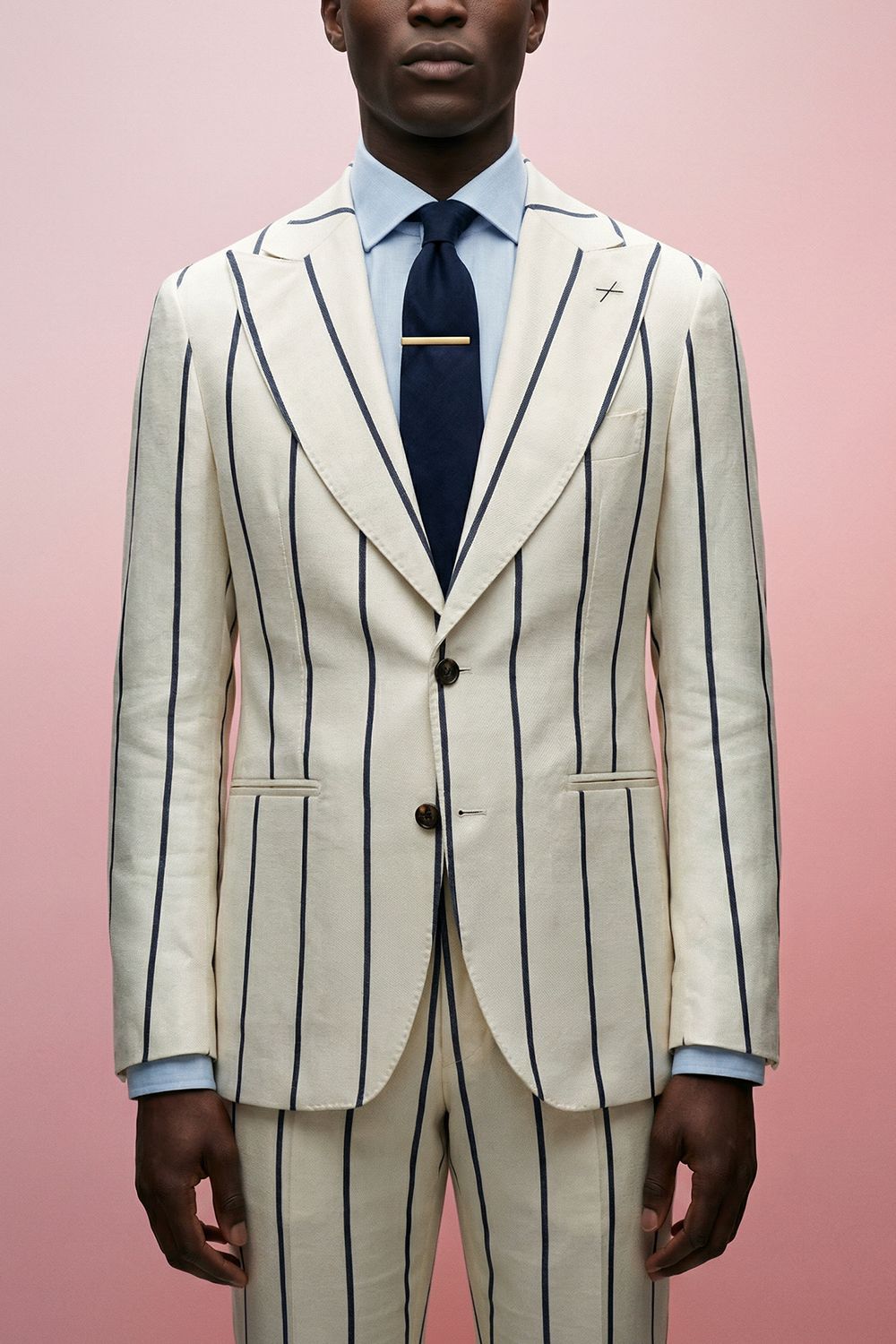 ABITO ESTIVO MONOPETTO RIGATO BIANCO CREMA E BLU