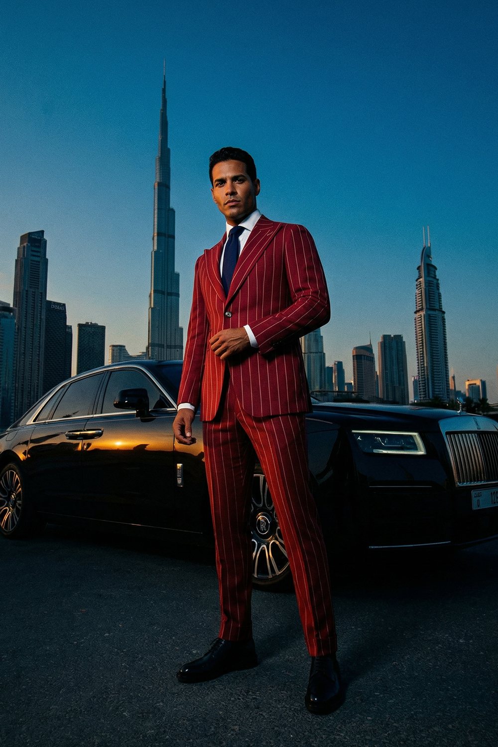 ABITO MONOPETTO RUBINO A RIGHE