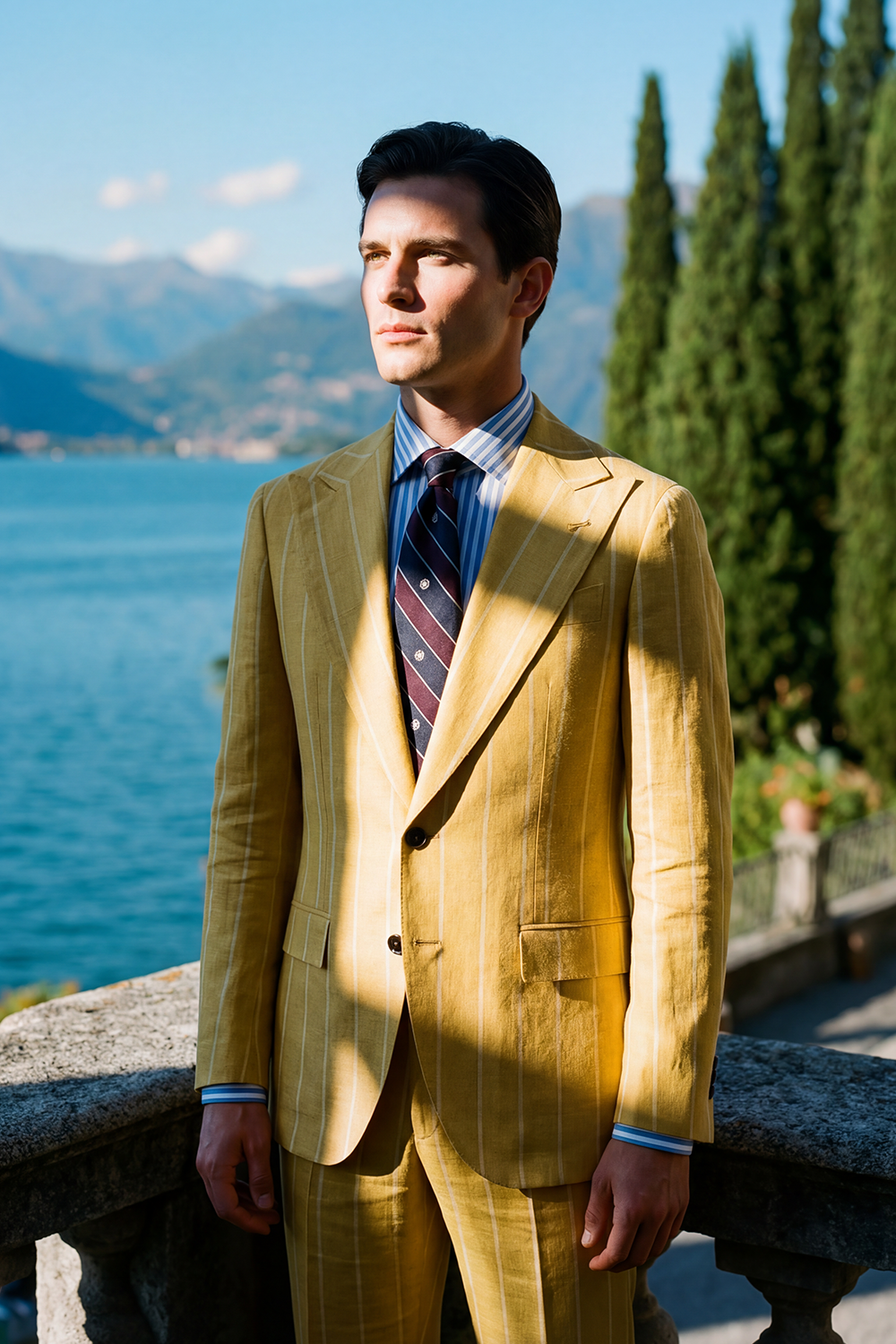 ABITO PETTO SINGOLO LINO E SETA