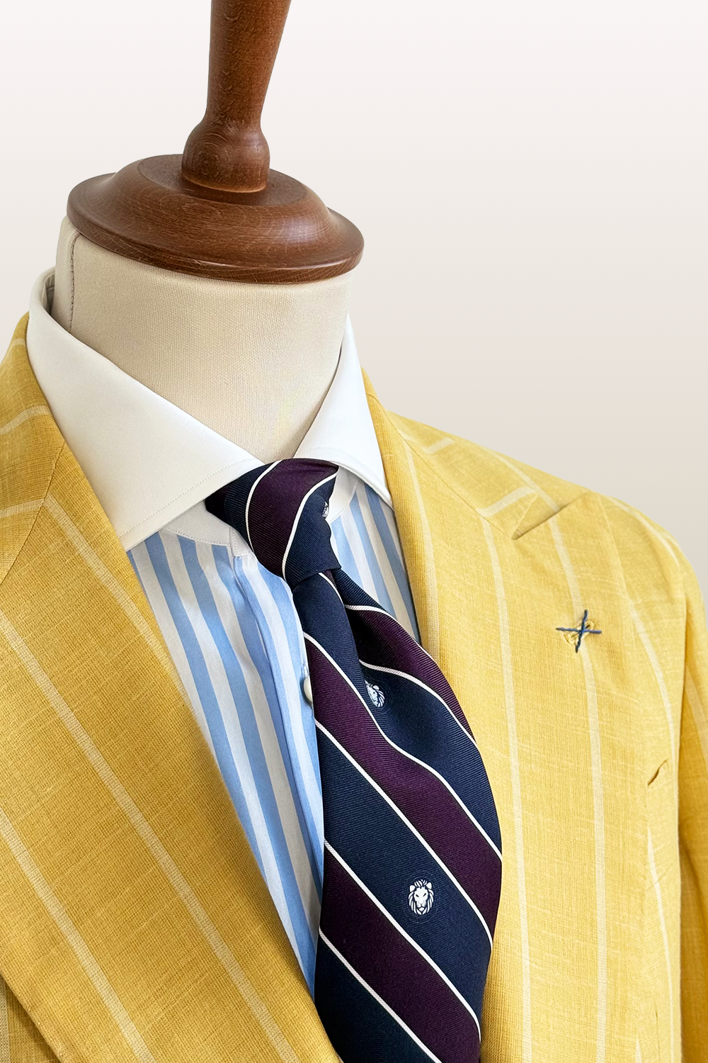 ABITO PETTO SINGOLO LINO E SETA