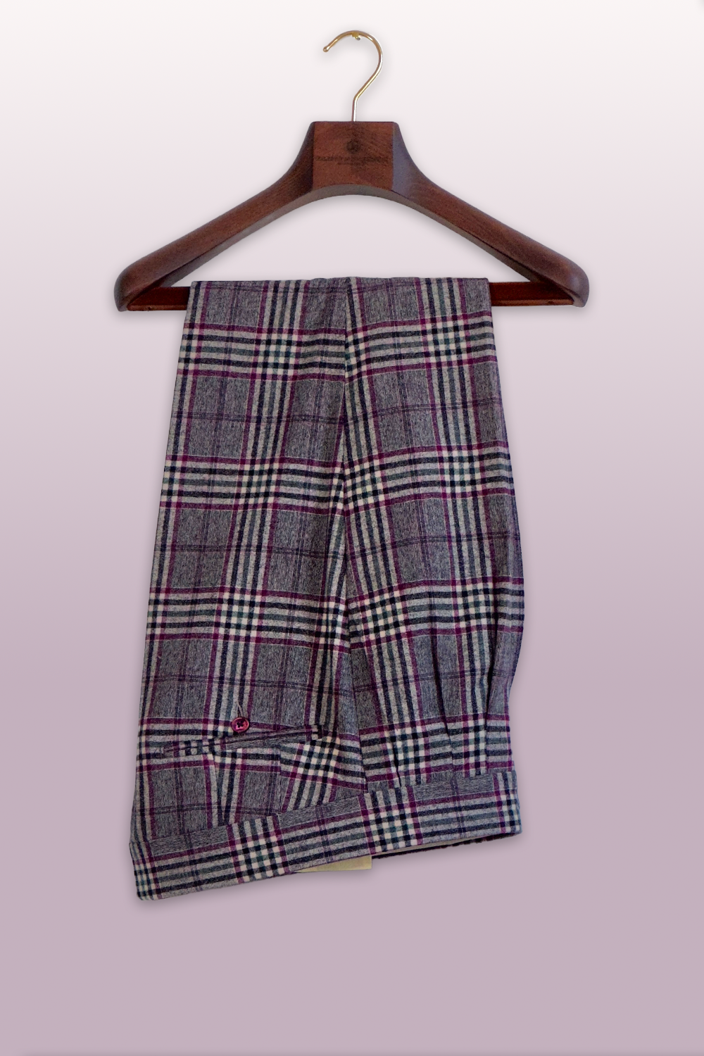 ABITO DOPPIOPETTO PRINCIPE DI GALLES BORDEAUX E GRIGIO