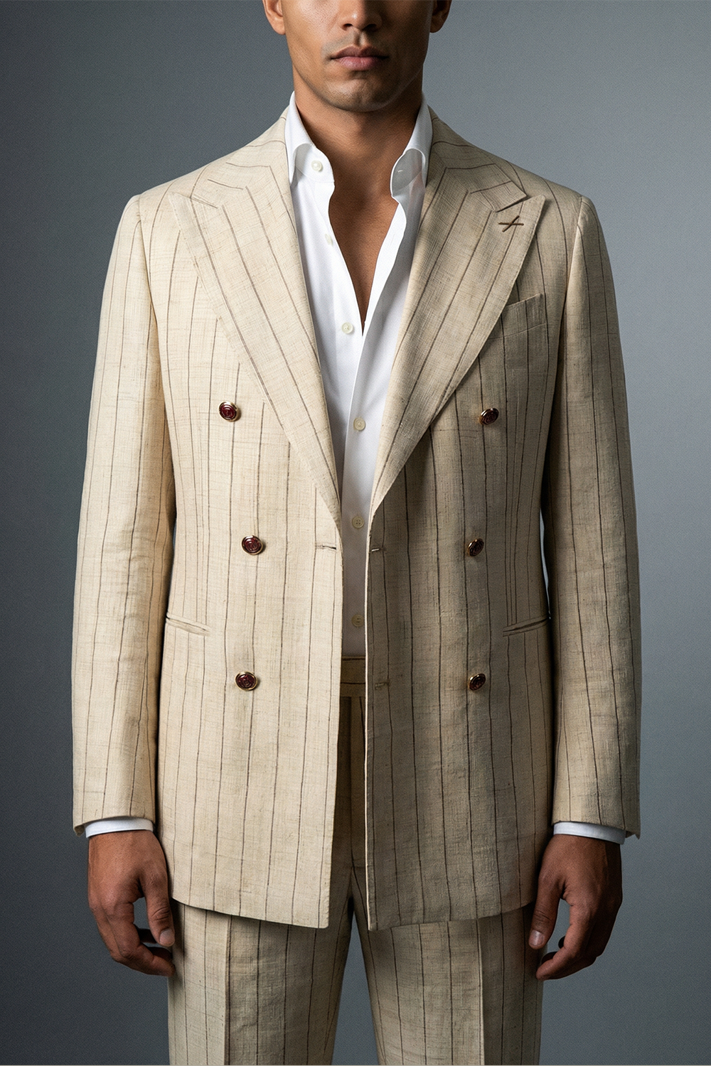 ABITO DOPPIOPETTO IN LINO ERMENEGILDO ZEGNA