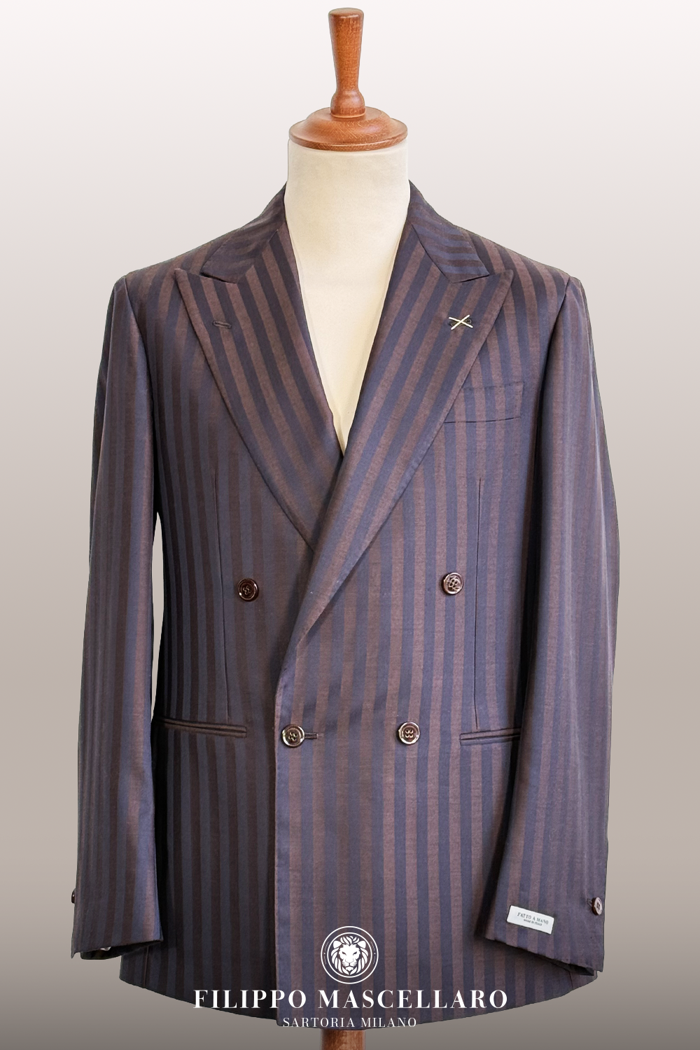 ABITO DOPPIOPETTO BASSO IN COTONE E SETA ARISTON