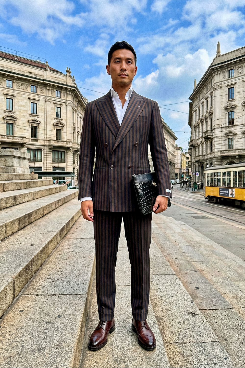 ABITO DOPPIOPETTO BASSO IN COTONE E SETA ARISTON