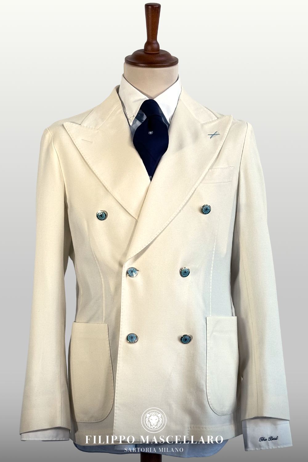 GIACCA DOPPIOPETTO IN RASO DI COTONE