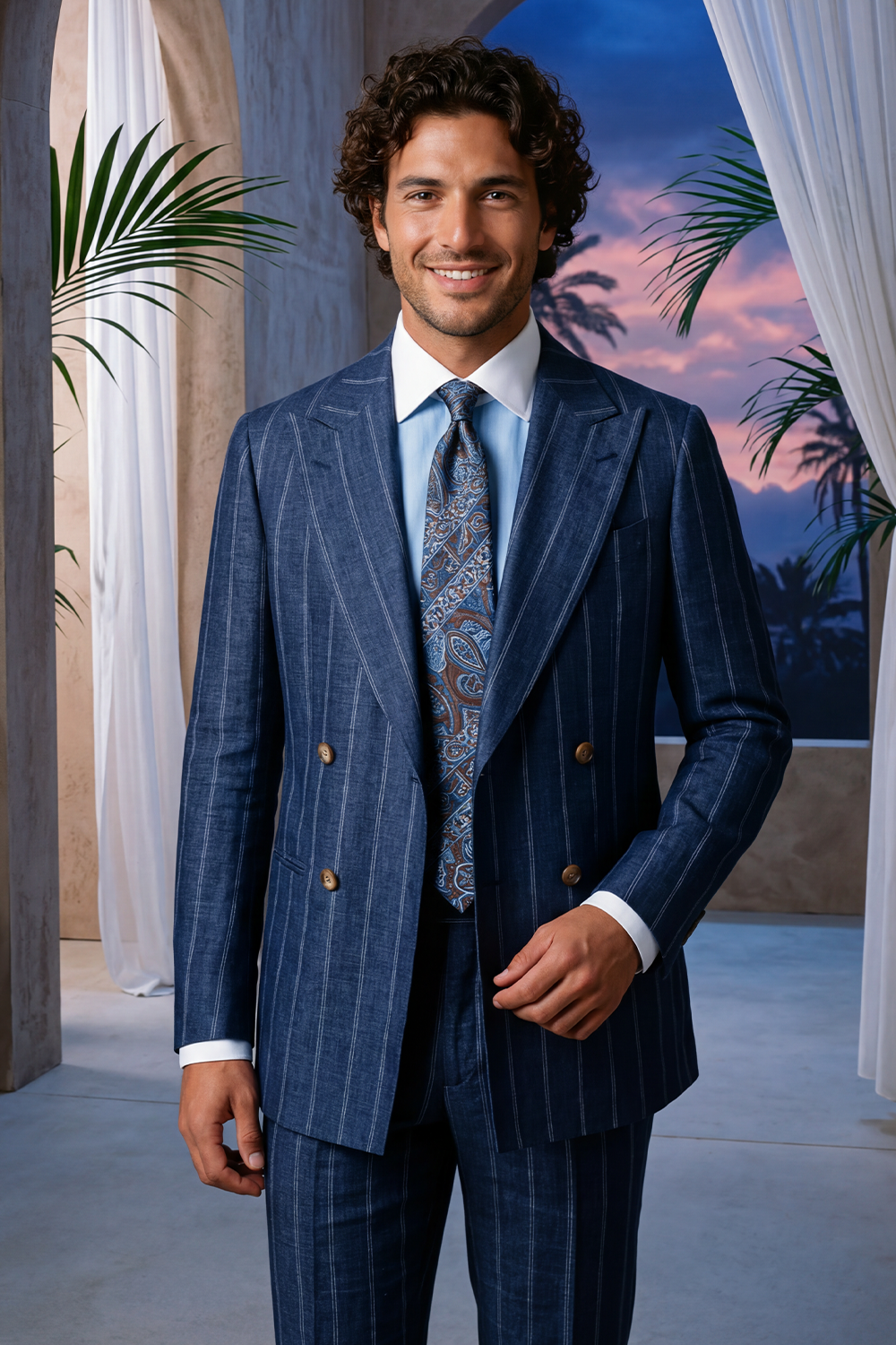 ABITO ZEGNA LANA, LINO & SETA