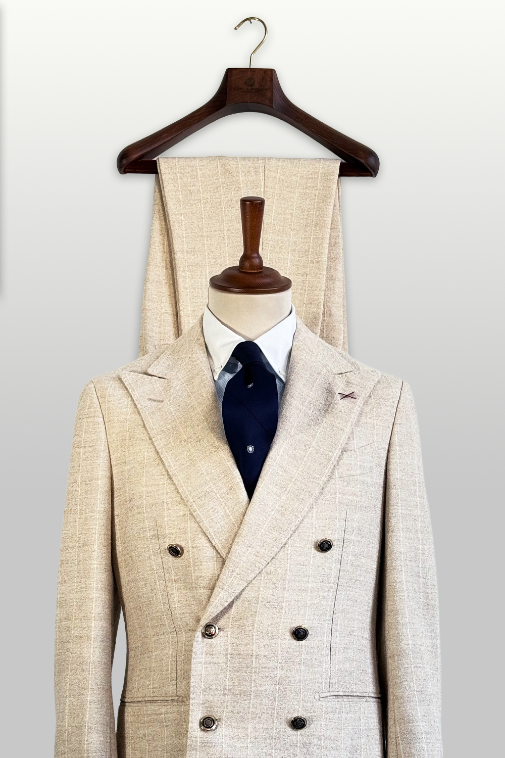 ABITO DOPPIOPETTO IN PURA LANA PECORA MORRIS & CO.