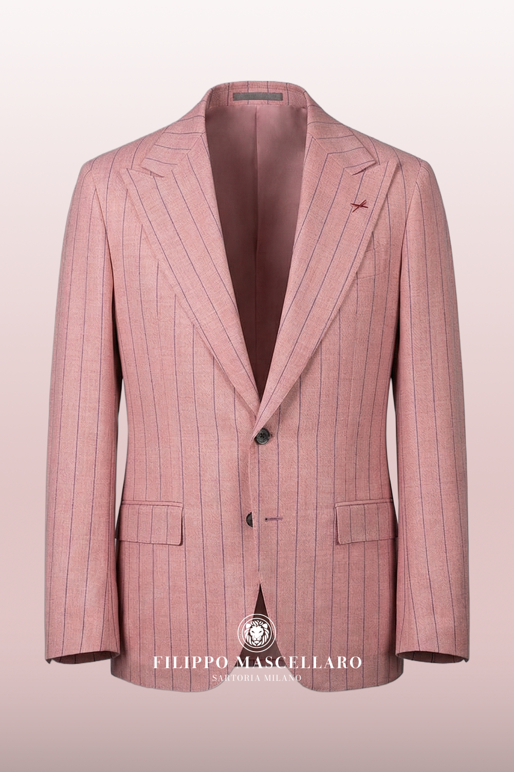 ABITO ROSA GESSATO BLU