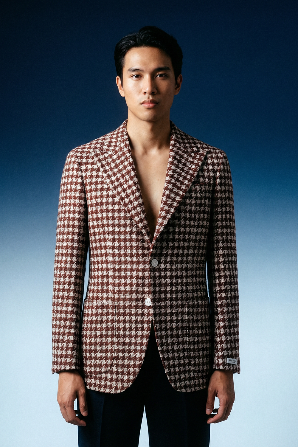 GIACCA MONOPETTO IN LANA MERINO SUPERFINE PERUVIANA