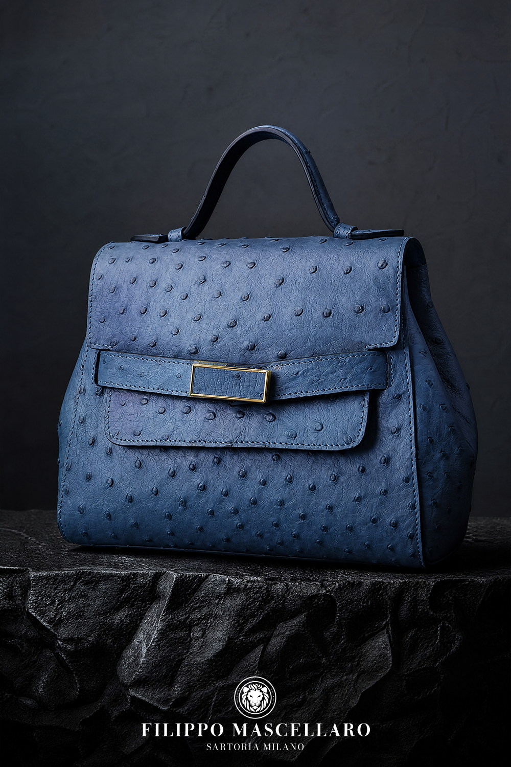 BORSA DONNA IN VERA PELLE DI STRUZZO