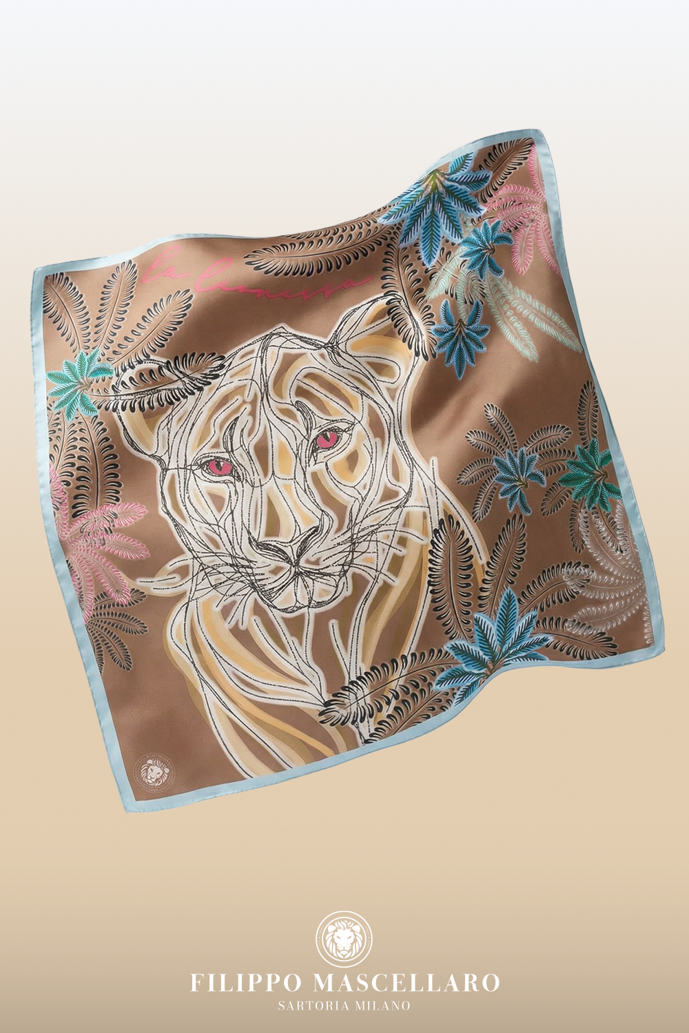 Foulard "La Leonessa" - Beige