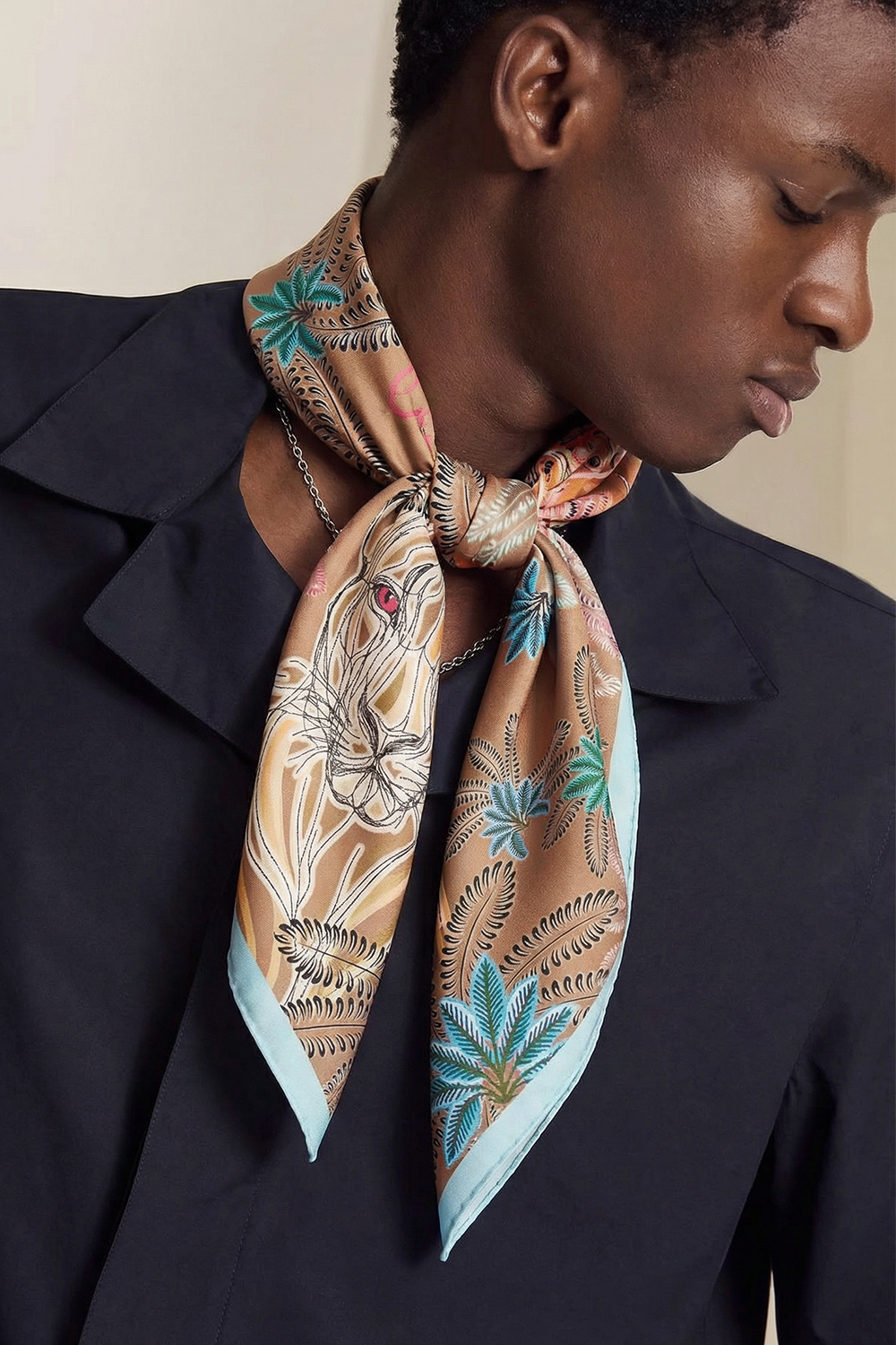 Foulard "La Leonessa" - Beige