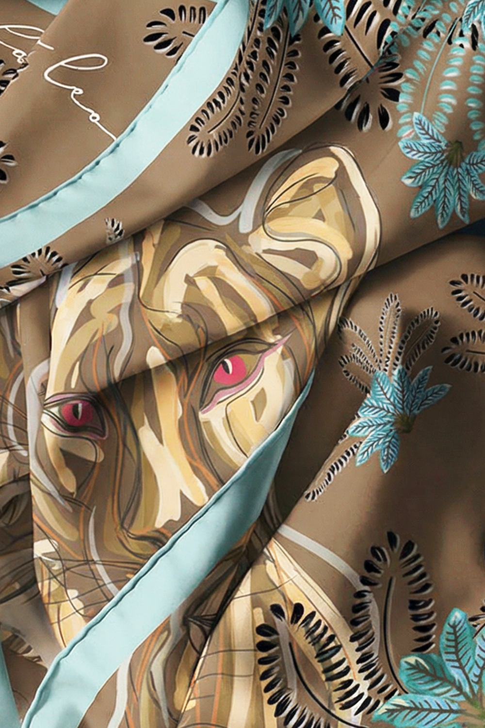 Foulard "La Leonessa" - Beige