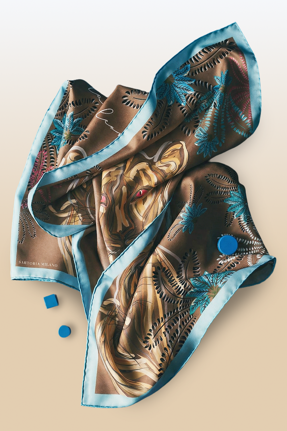 Foulard "La Leonessa" - Beige