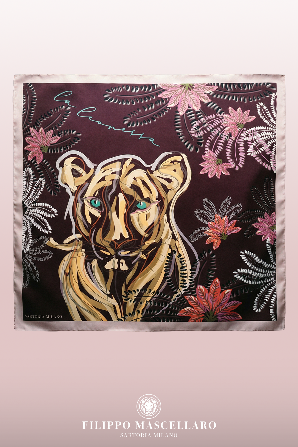 Foulard "La Leonessa" - Viola