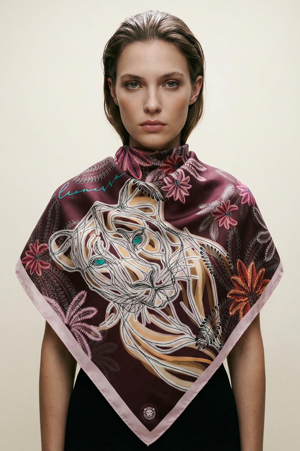 Foulard "La Leonessa" - Viola