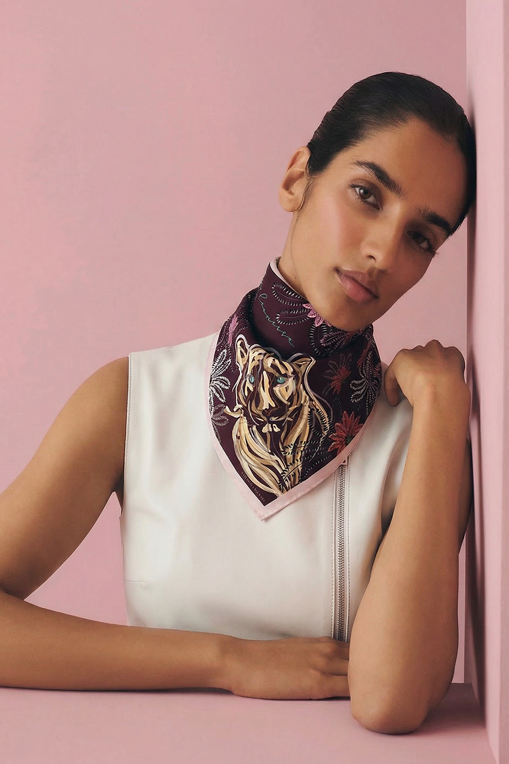 Foulard "La Leonessa" - Viola