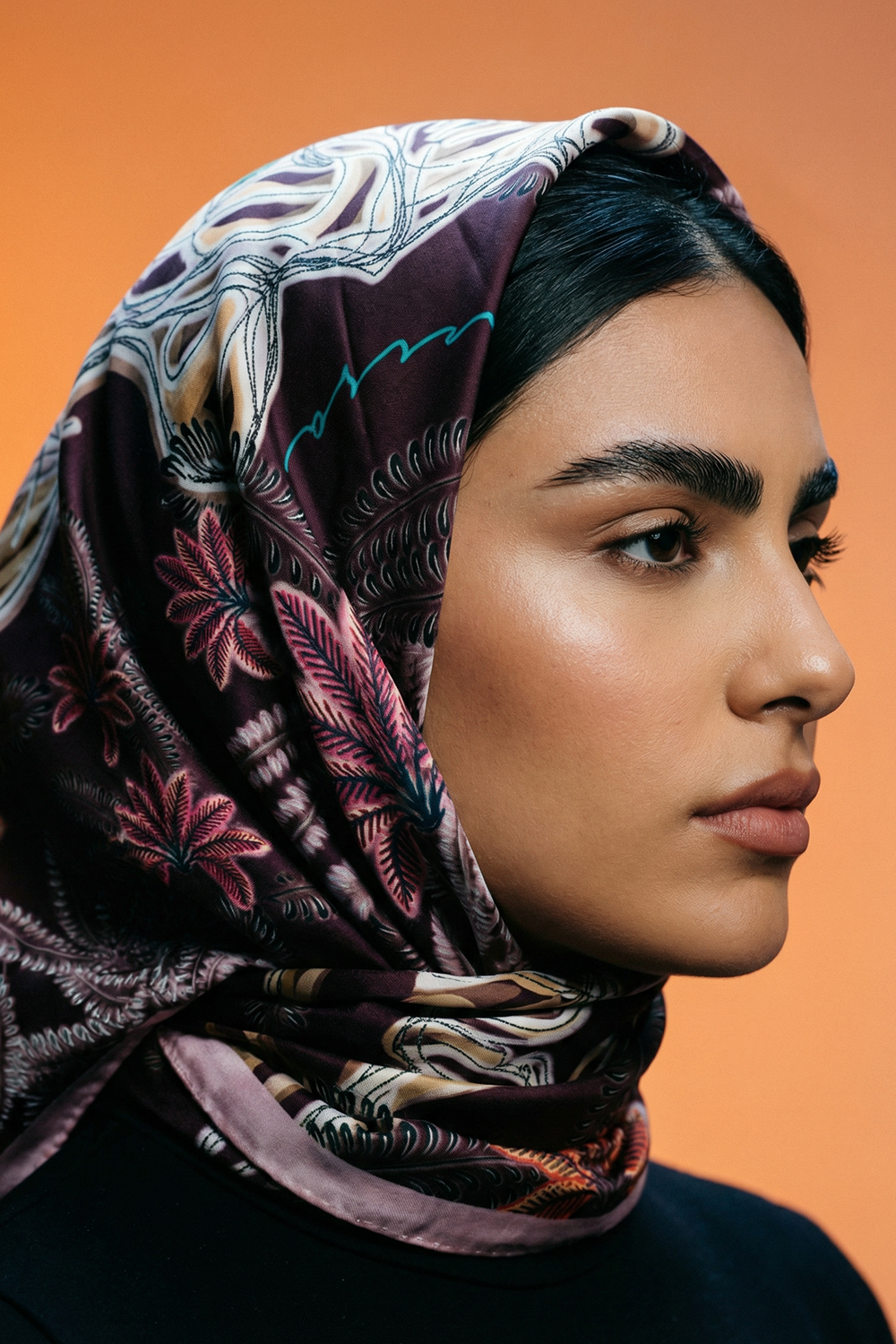 Foulard "La Leonessa" - Viola