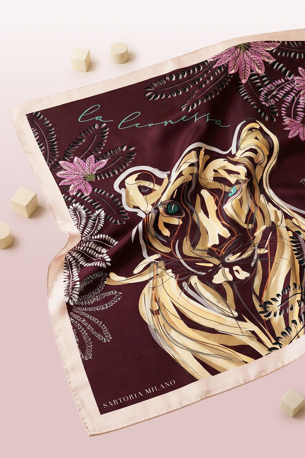 Foulard "La Leonessa" - Viola