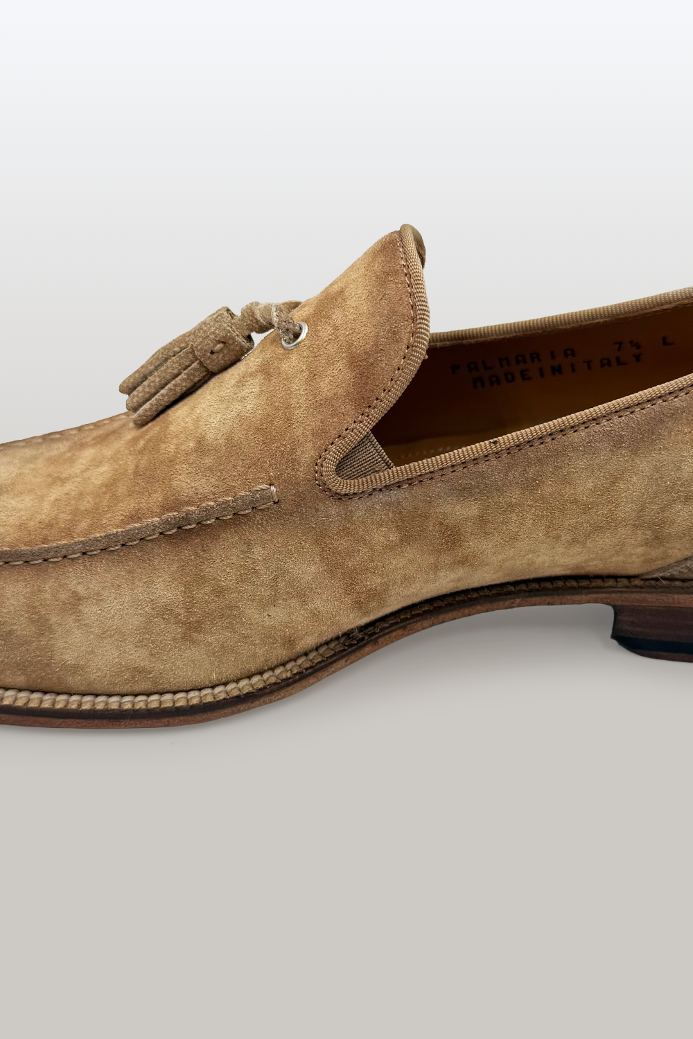 MOCASSINO IN CAMOSCIO ITALIANO - Beige