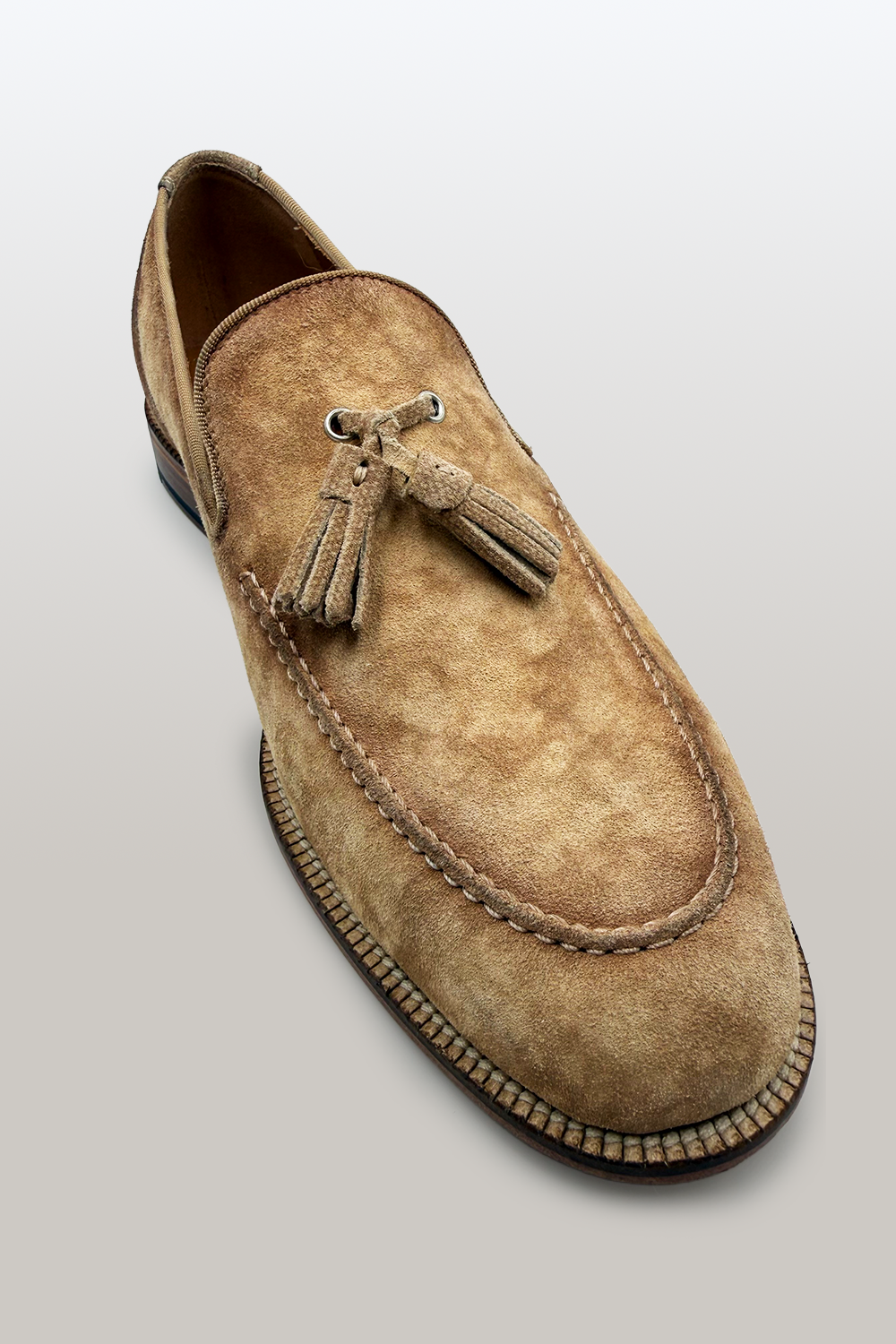 MOCASSINO IN CAMOSCIO ITALIANO - Beige