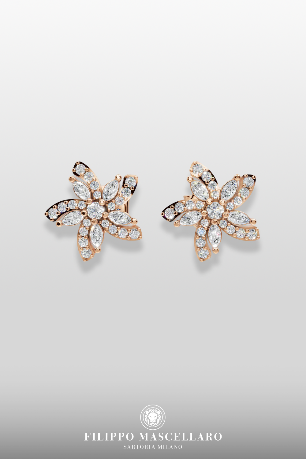 Orecchini Borchie a stella Flora