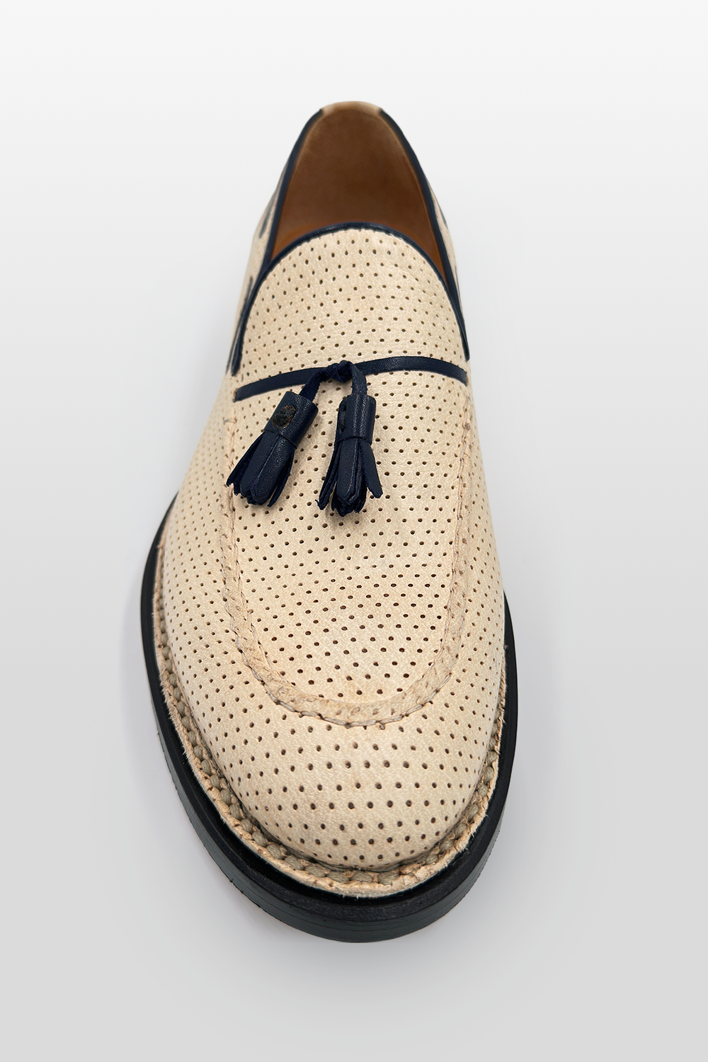 MOCASSINO ESTIVO IN BUFALO FORATO