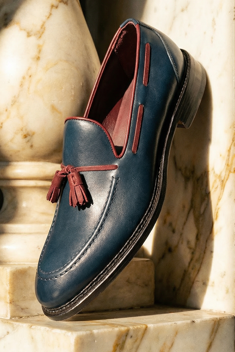 MOCASSINO IN BUFALINO BICOLORE