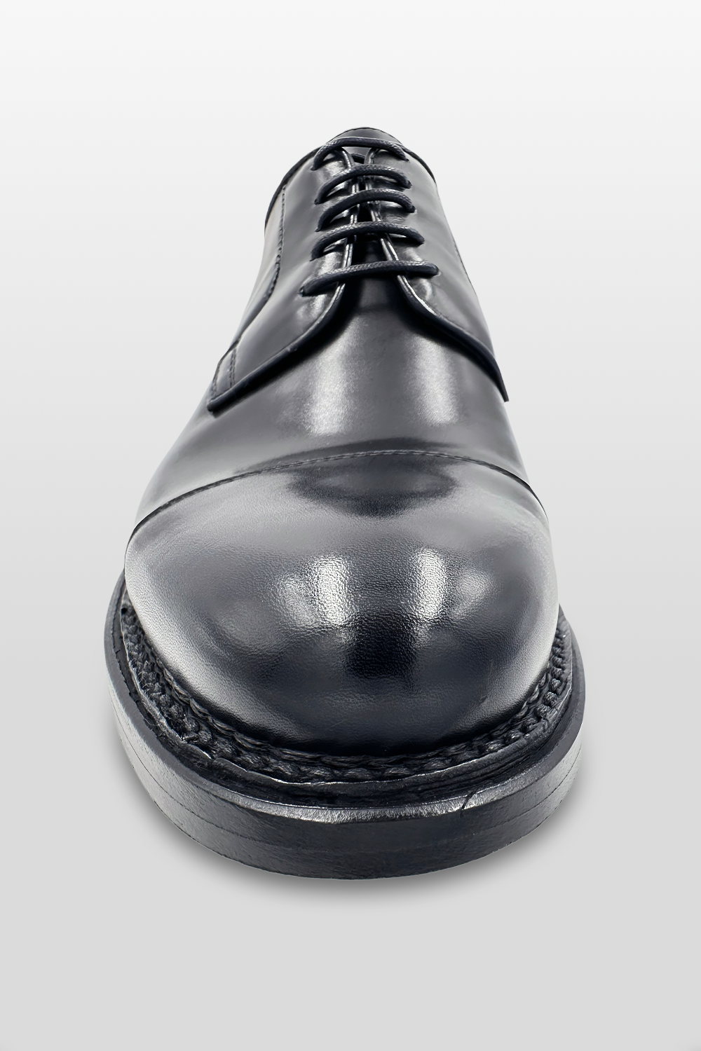 DERBY NERA IN PELLE DI VITELLO