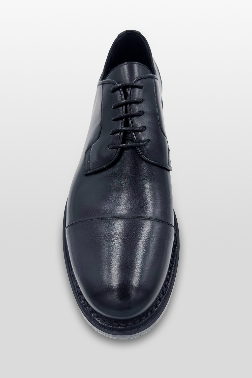 DERBY NERA IN PELLE DI VITELLO