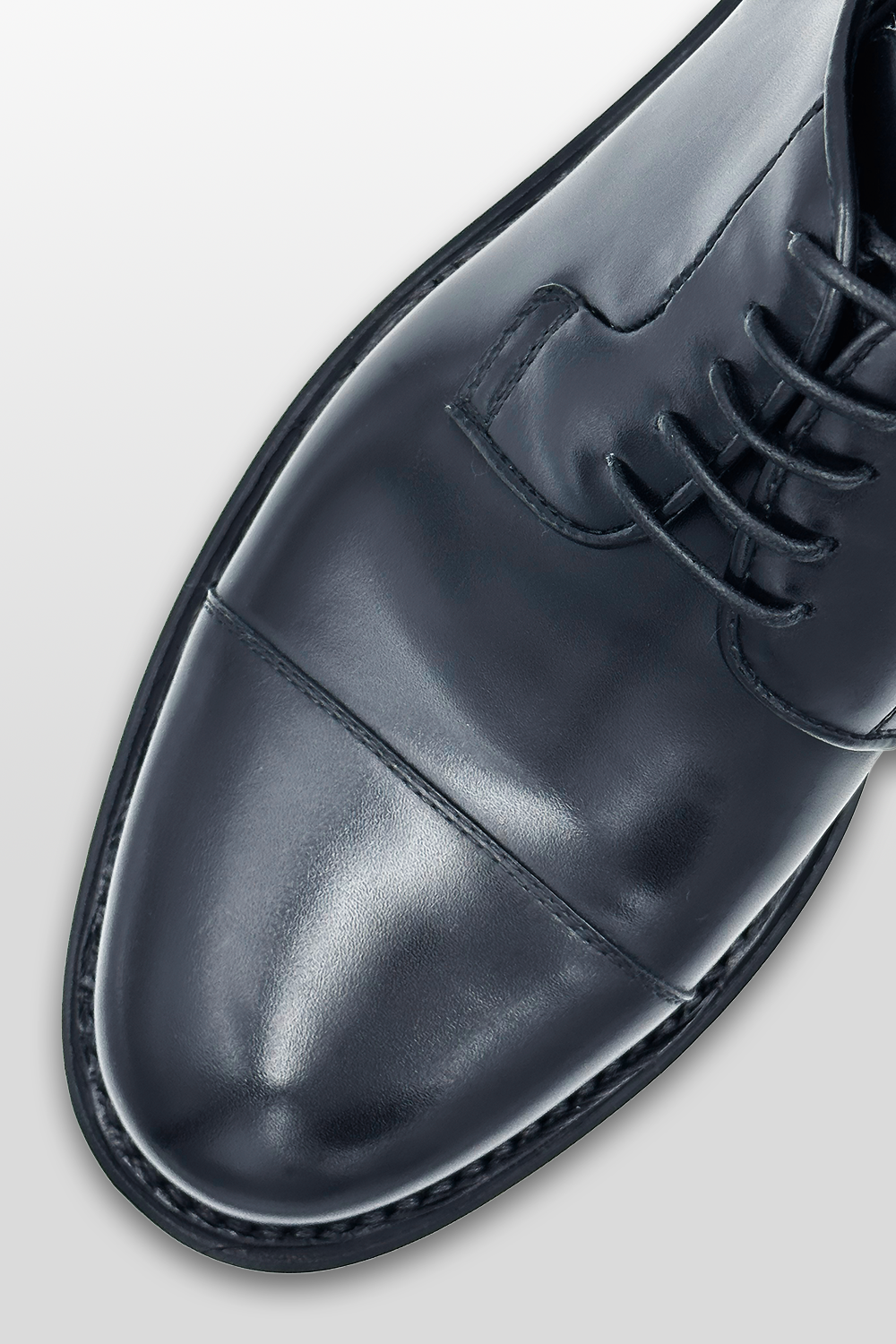 DERBY NERA IN PELLE DI VITELLO