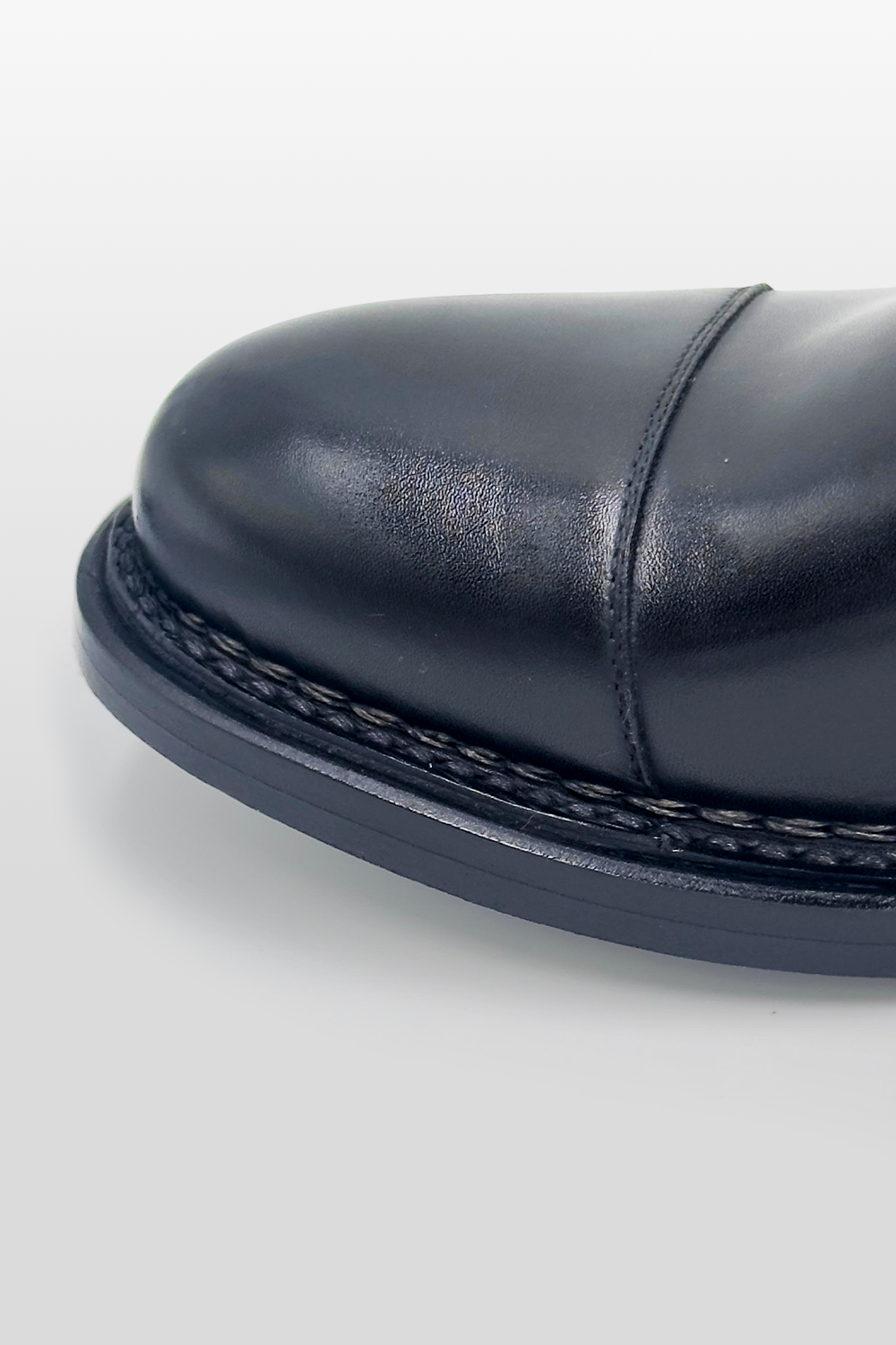 DERBY NERA IN PELLE DI VITELLO