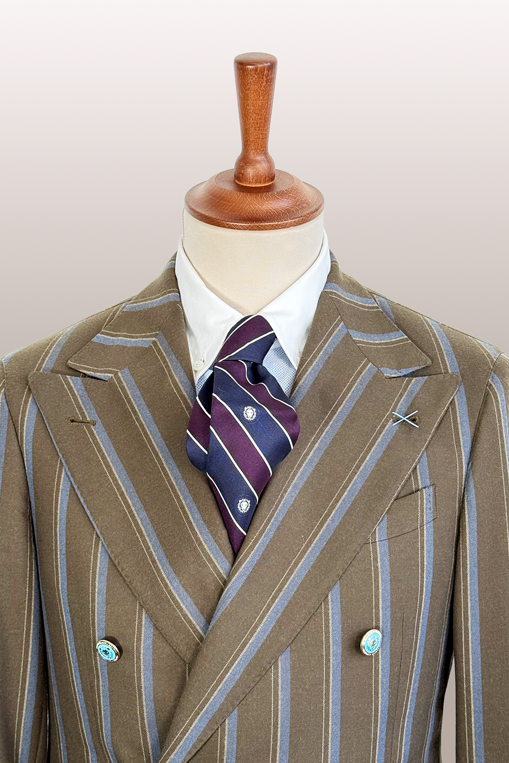 ABITO DOPPIOPETTO IN LANA E COTONE EGIZIANO FRATELLI DELFINO