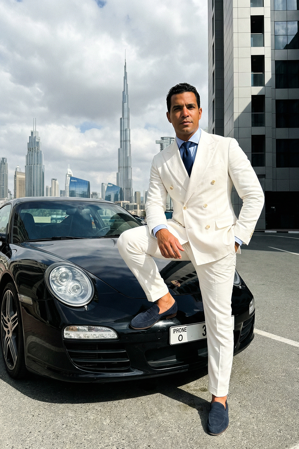 ABITO DOPPIOPETTO AVORIO IN COTONE E SETA