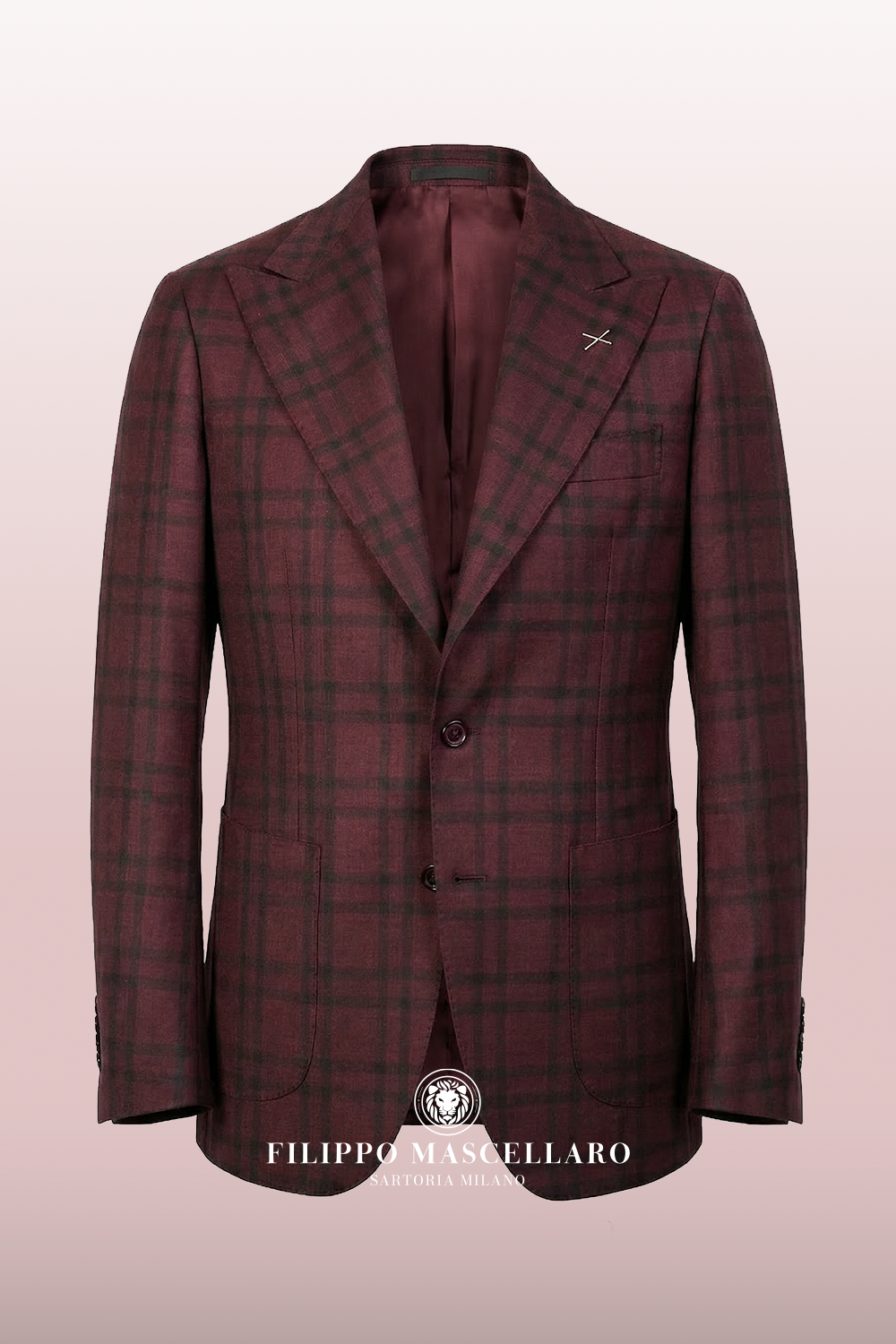 ABITO MONOPETTO IN COTONE E LANA FREDDA