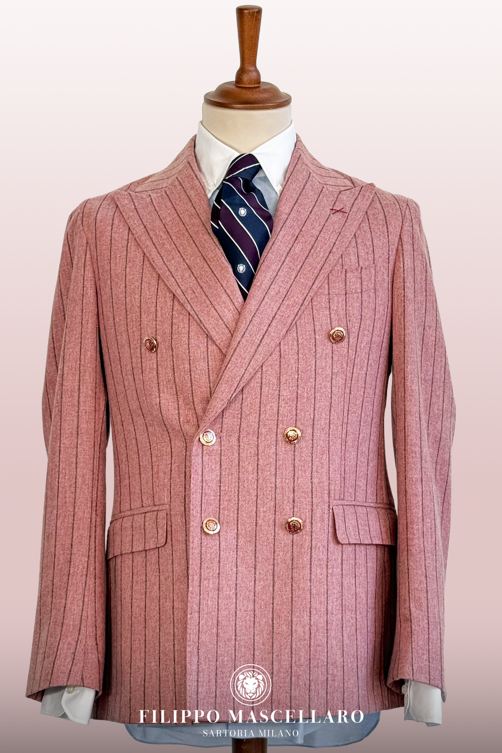 ABITO DOPPIOPETTO IN LANA VITALE BARBERIS E COTONE EGIZIANO