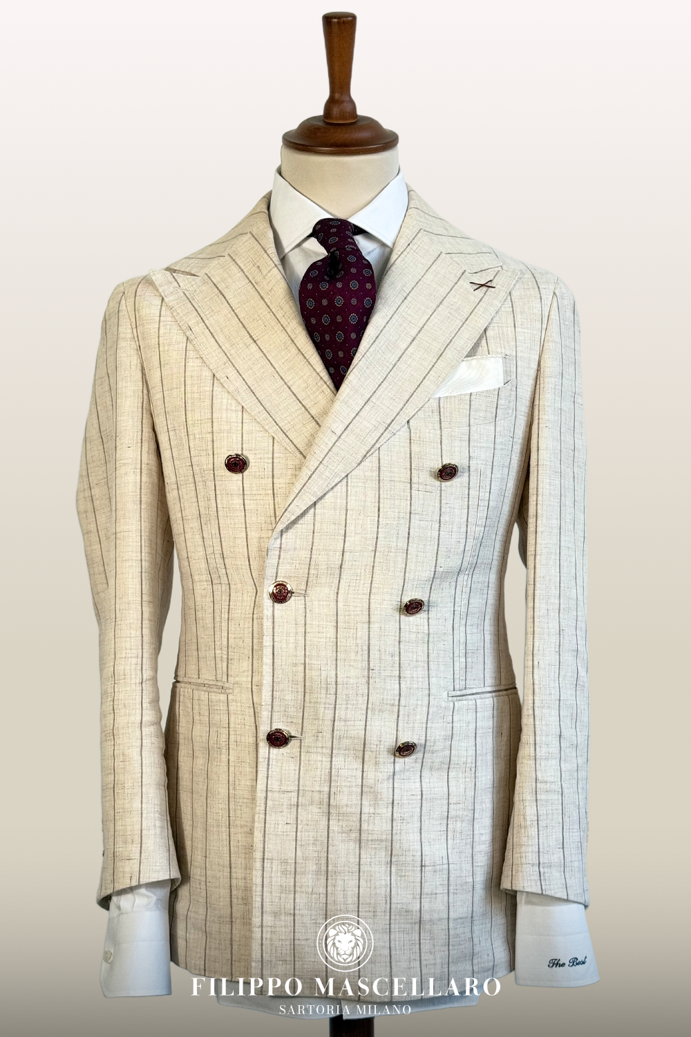 ABITO DOPPIOPETTO IN LINO ERMENEGILDO ZEGNA