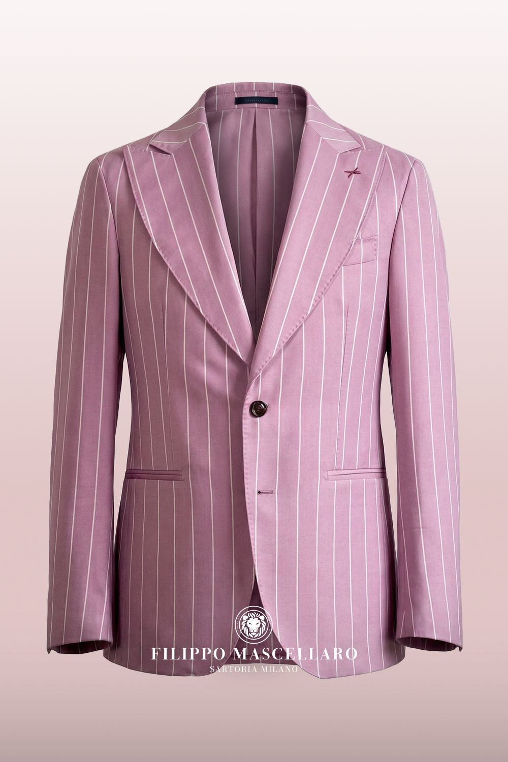 ABITO MONOPETTO ROSA GESSATO