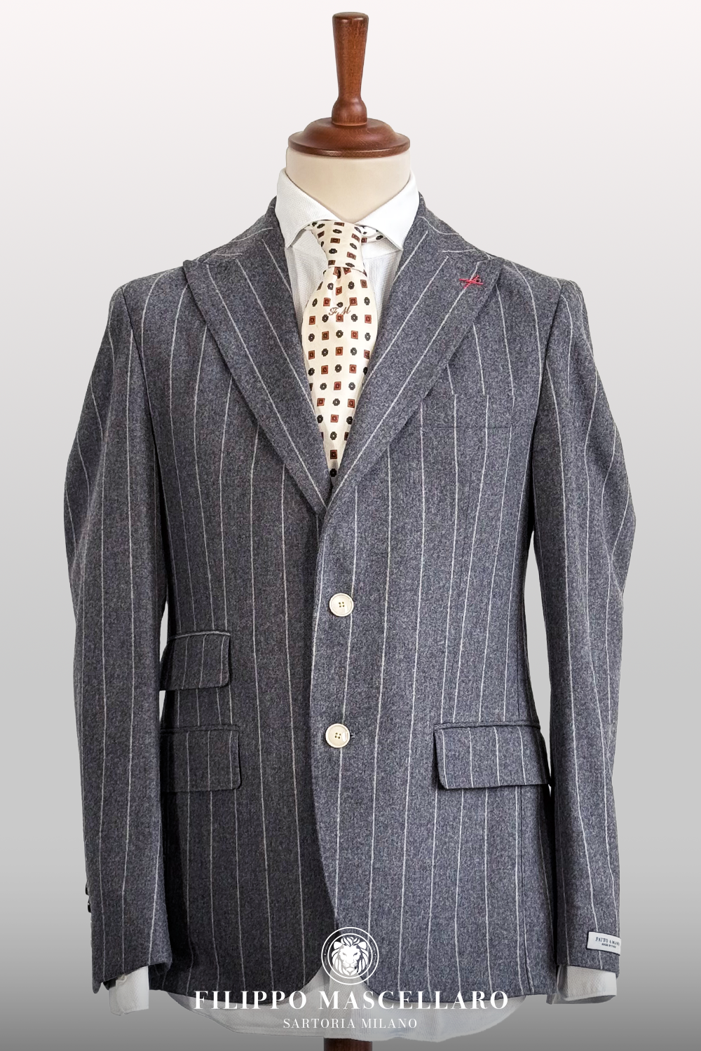 ABITO MONOPETTO IN LANA VITALE BARBERIS