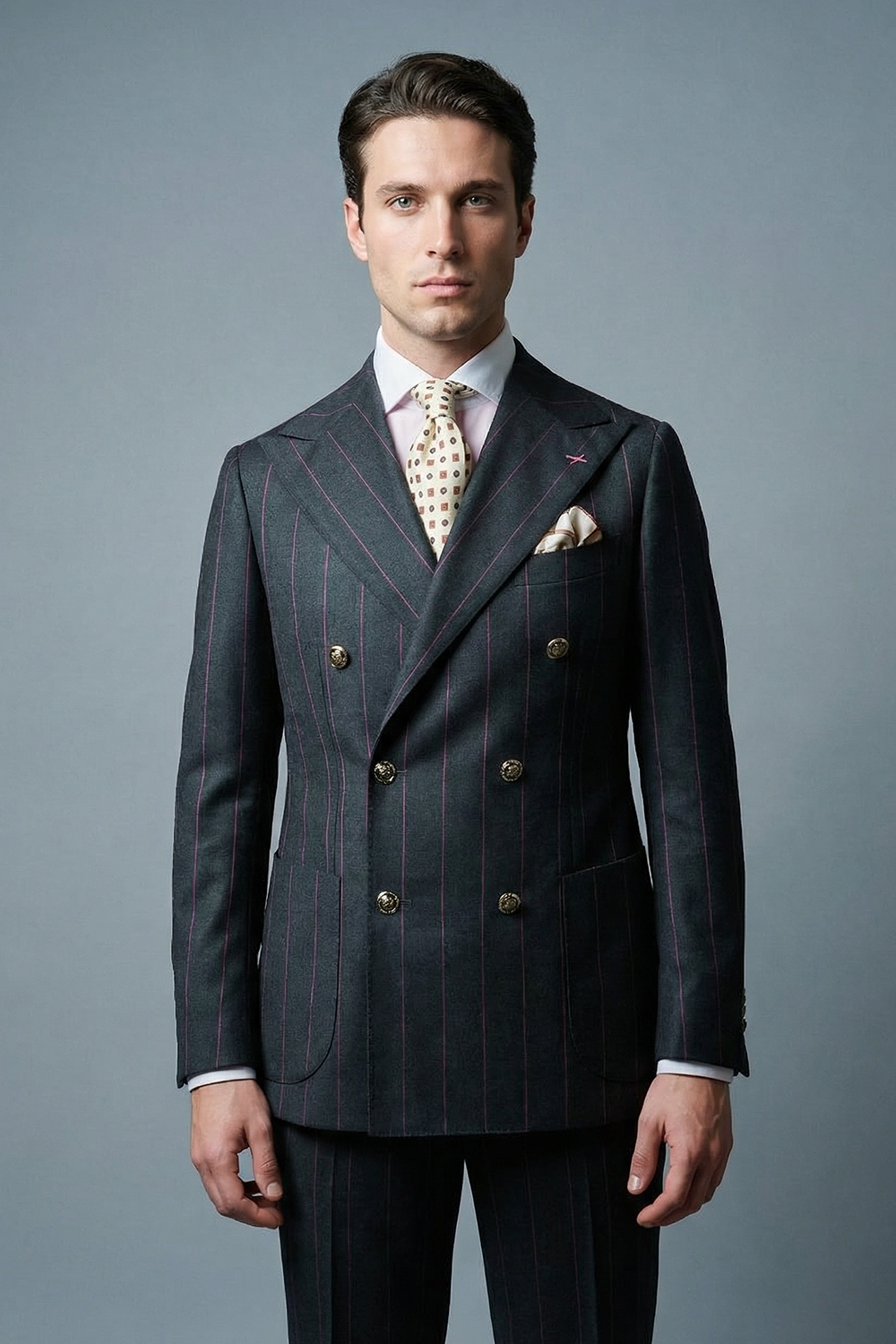 ABITO DOPPIOPETTO IN PURA LANA VITALE BARBERIS CANONICO