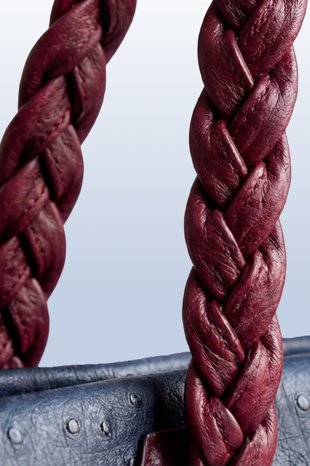 BORSA BUSINESS UNISEX IN PELLE DI STRUZZO LUXURY