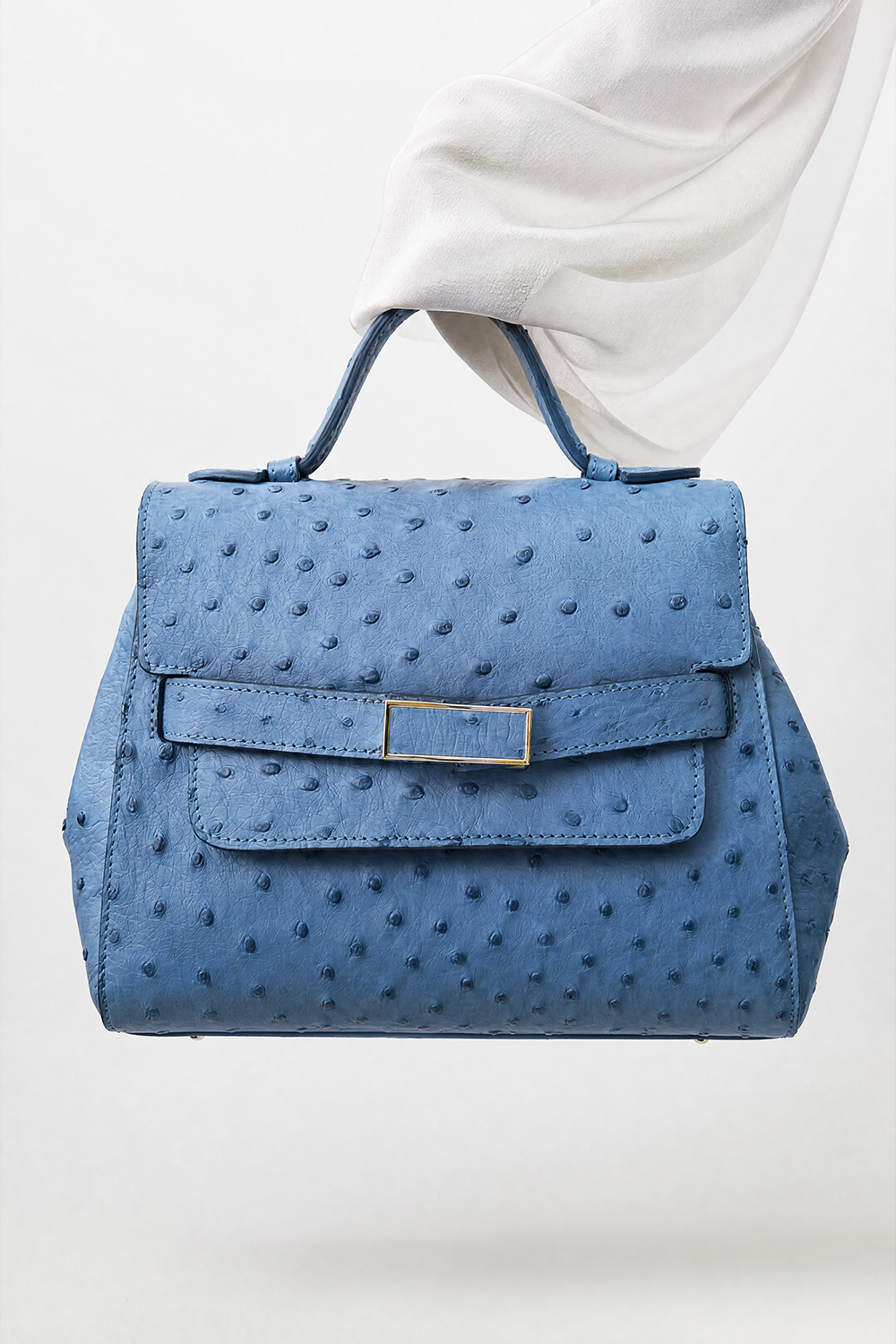 BORSA DONNA IN VERA PELLE DI STRUZZO