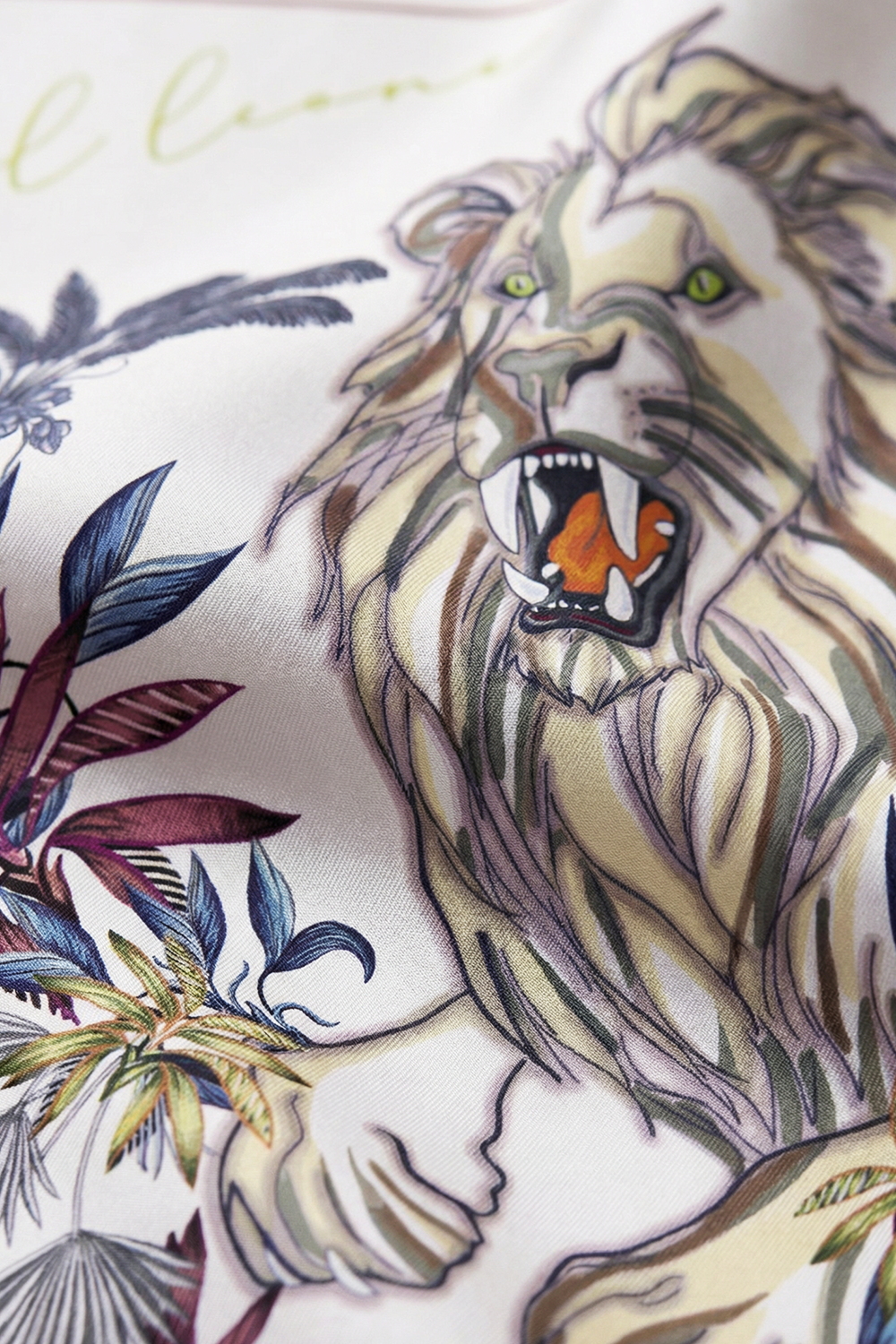 Foulard "Il Leone" - Bianco